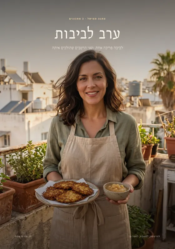 כריכת המיני-ספר ערב לביבות עם מישל